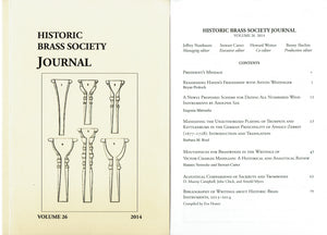 Historic Brass Society Journals