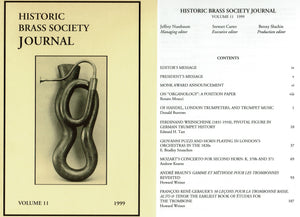 Historic Brass Society Journals