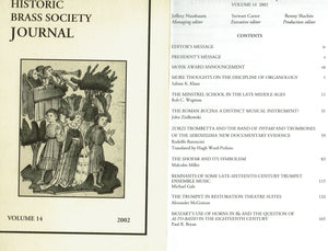 Historic Brass Society Journals