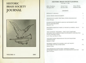 Historic Brass Society Journals