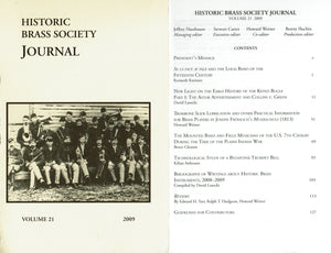 Historic Brass Society Journals