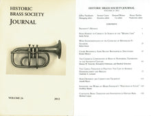 Historic Brass Society Journals