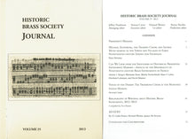 Historic Brass Society Journals