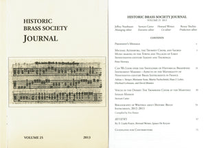 Historic Brass Society Journals