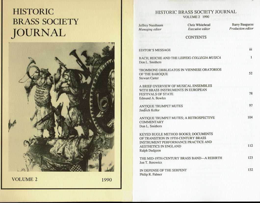 Historic Brass Society Journals