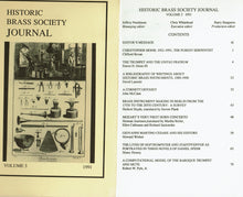 Historic Brass Society Journals