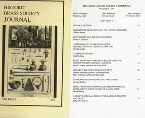 Historic Brass Society Journals