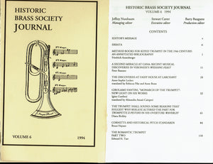 Historic Brass Society Journals