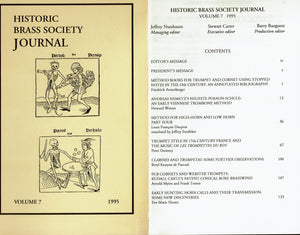 Historic Brass Society Journals